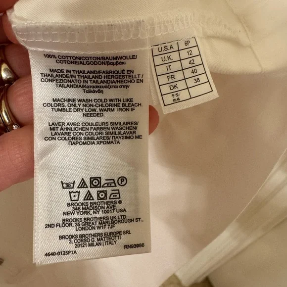 Brooks brothers Elegant White Sleeveless Top - Picture 4 of 4